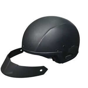 Harley Davidson Mens Cross Roads Half Helmet w Sun Shield Sz Medium Black